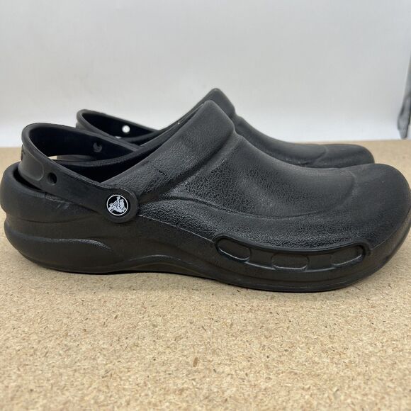 NEW sz 11 Crocs At Work Men\'s Bistro Clogs Black 10075-001 main image 5